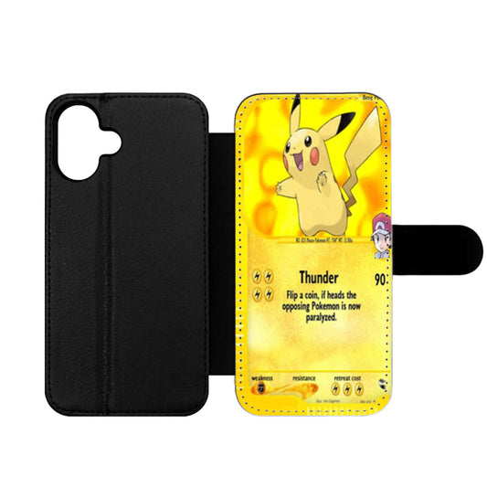 Pikachu Pokemon Card Wallet iPhone Case