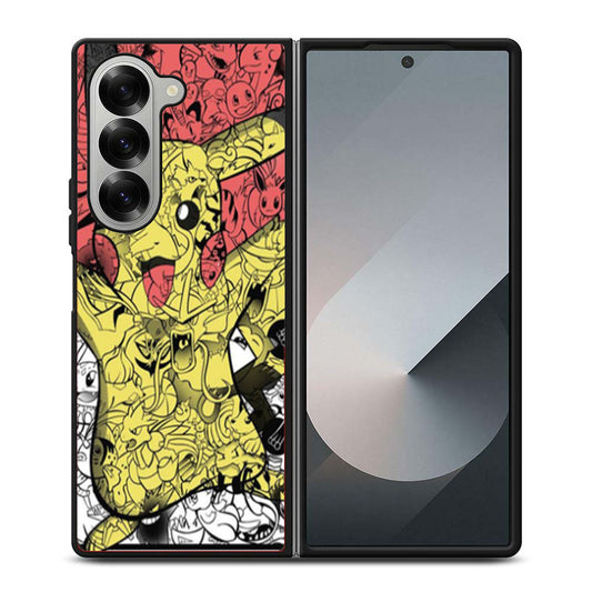 Pikachu Pokemontage Pokemon Samsung Z Fold 6 Case