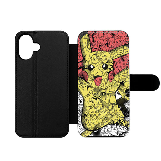 Pikachu Pokemontage Pokemon Wallet iPhone Case