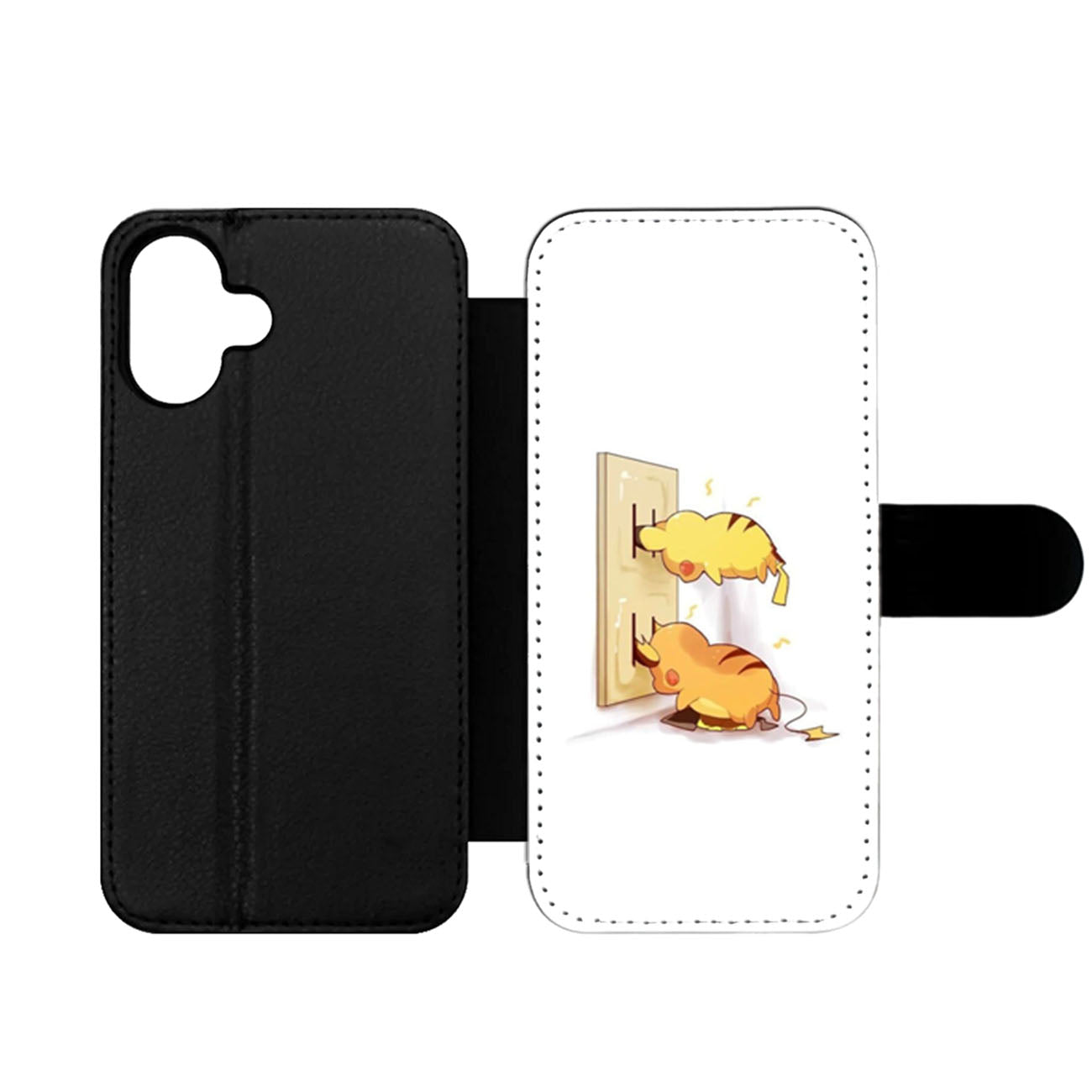 Pikachu and Raichu Wallet iPhone Case