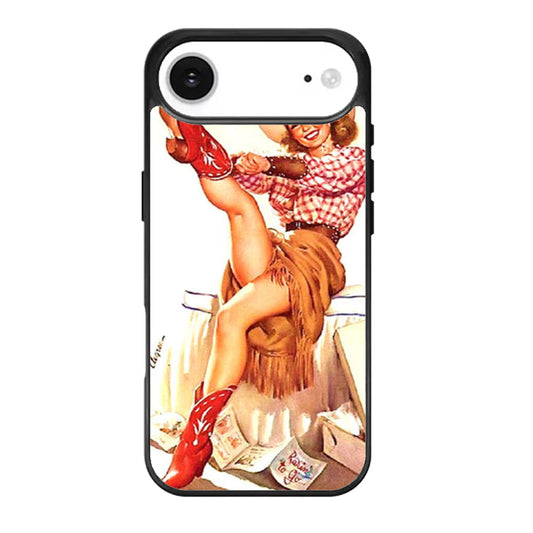 Pin Up Cowgirl iPhone Air Case