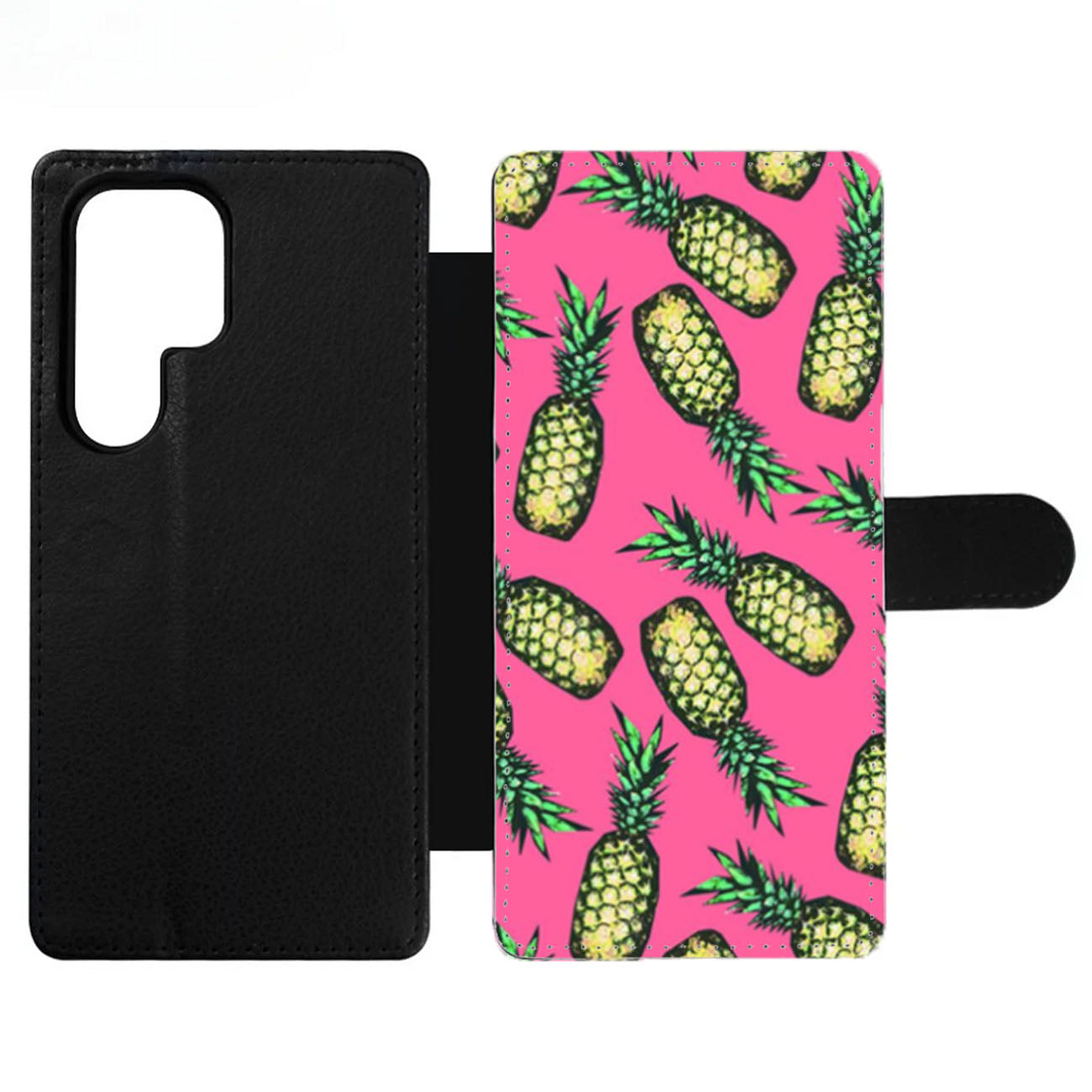 Pineapple Pattern Wallet Samsung Case