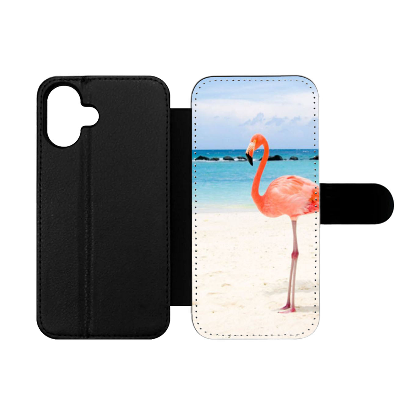 Pink Flamingo Wallet iPhone Case