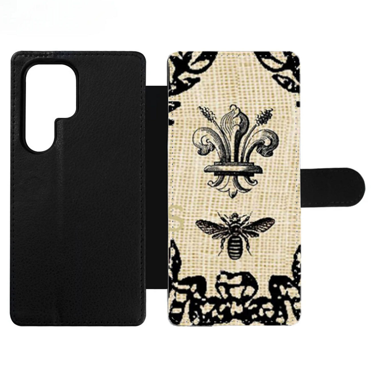 Pink Fleur de Lis Wallet Samsung Case