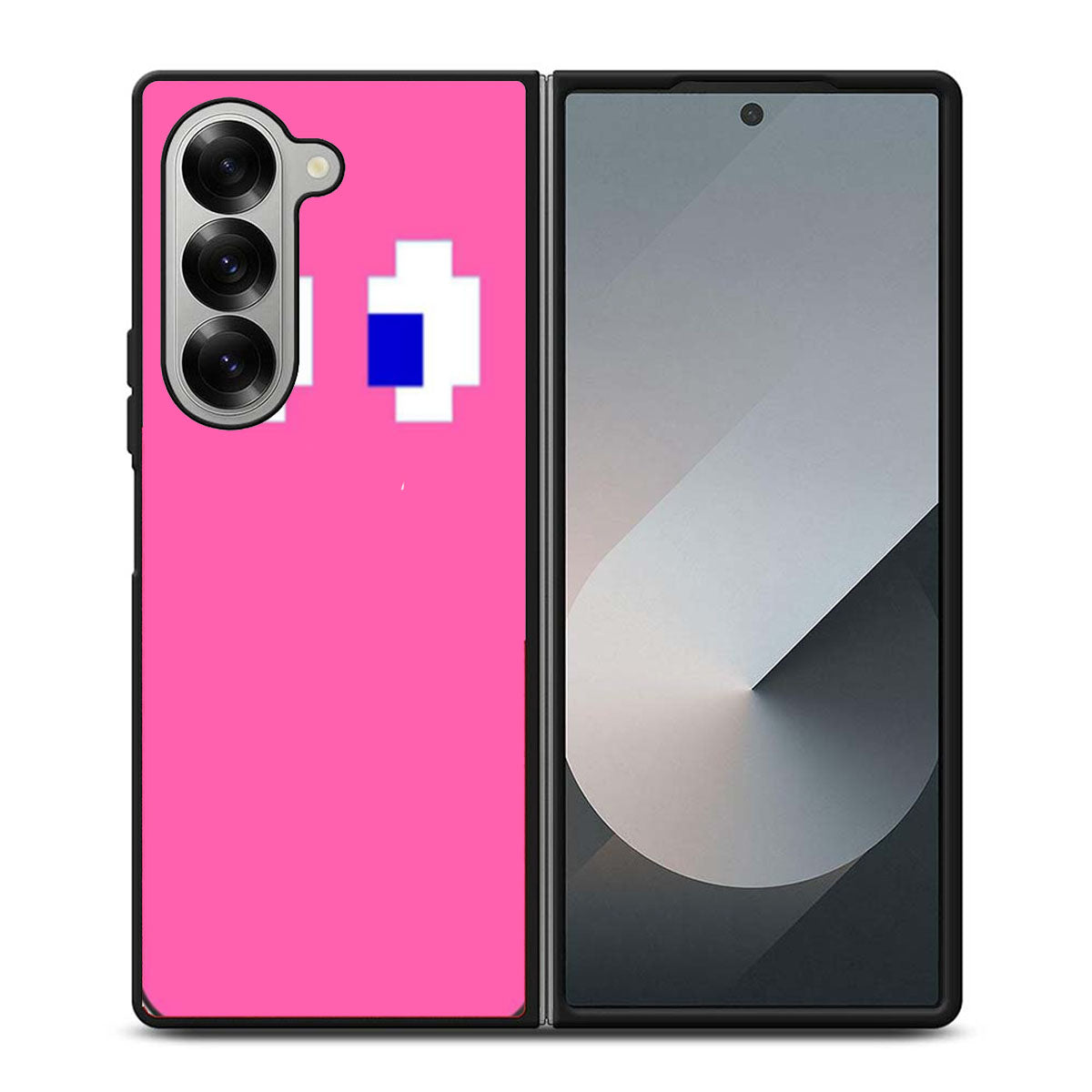 Pink Pacman inspired Samsung Z Fold 6 Case