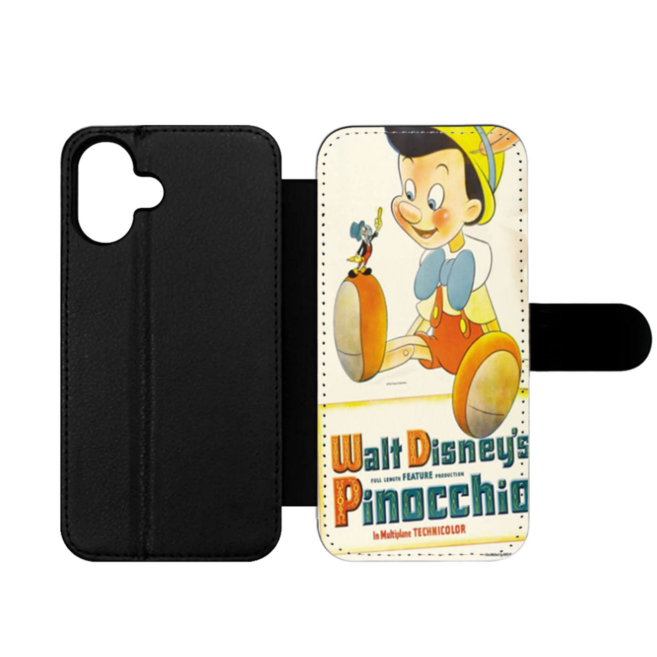 Pinocchio Wooden Puppet Wallet iPhone Case