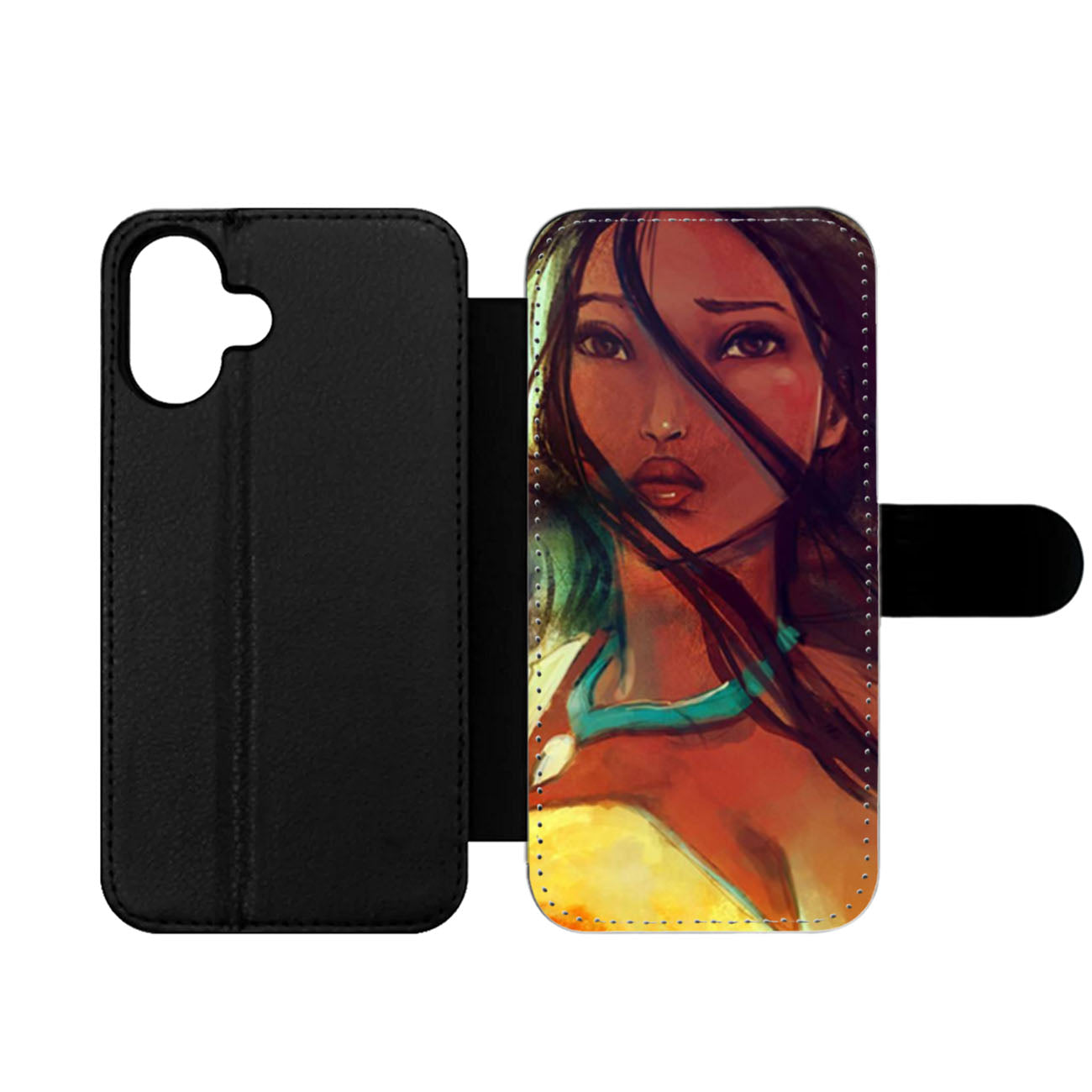 Pocahontas Art Wallet iPhone Case