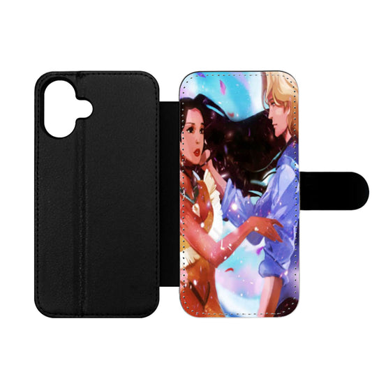 Pocahontas Kiss John Smith Wallet iPhone Case