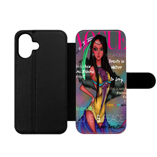 Pocahontas Vogue Magazine Wallet iPhone Case