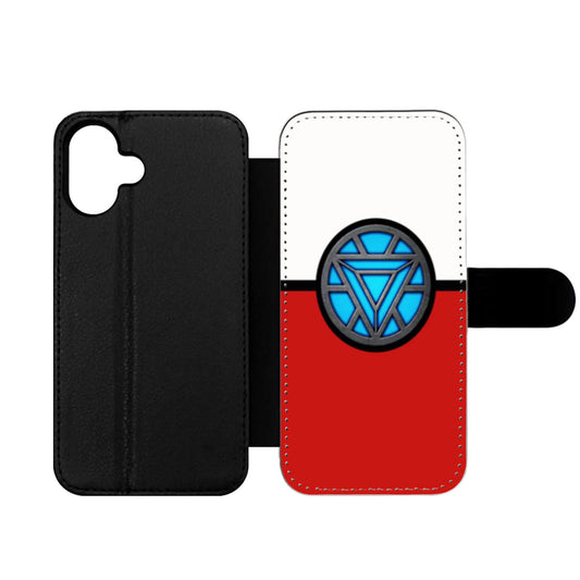 Pokeball Iron Man Chest Wallet iPhone Case