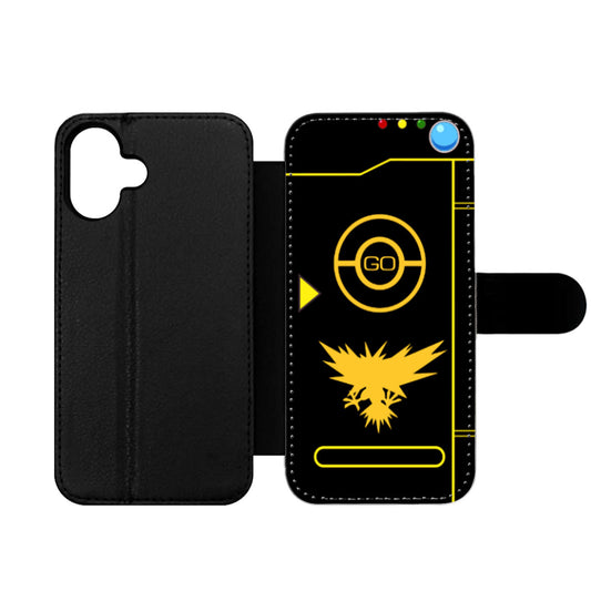 Pokemon Go Team Instinct Black Pokedex Wallet iPhone Case