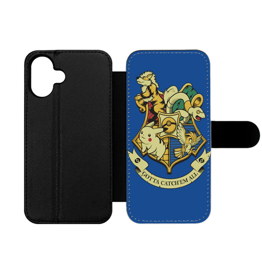 Pokemon Hogwarts Logo Wallet iPhone Case