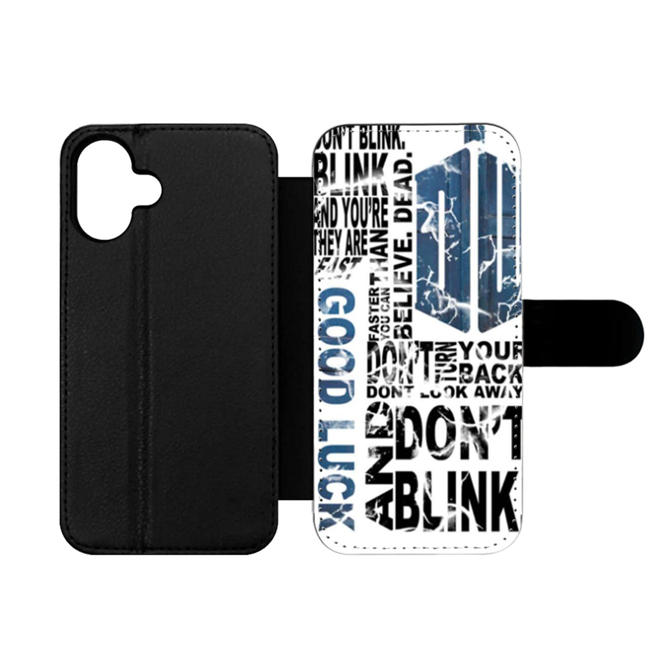 Police Box Tardis Doctor Who Dont Blink Wallet iPhone Case