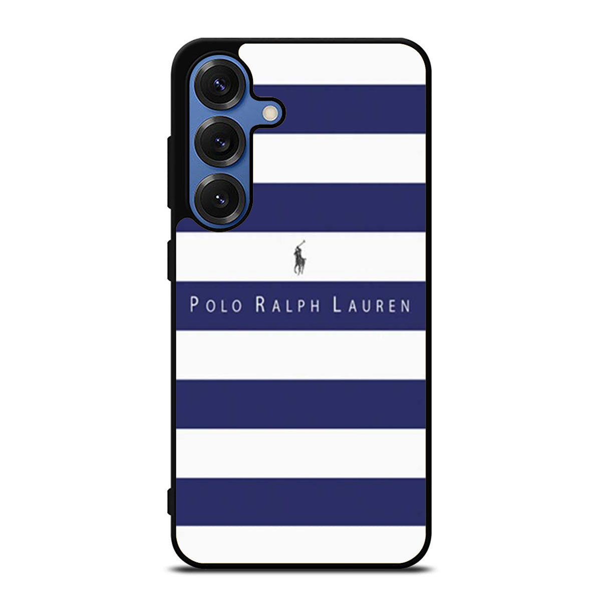 Polo Ralph Lauren Blue White Stripes Samsung S25 Ultra Case