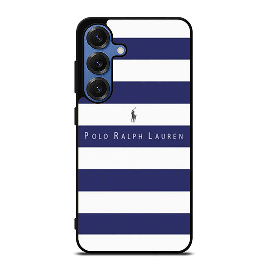 Polo Ralph Lauren Blue White Stripes Samsung S25 Ultra Case