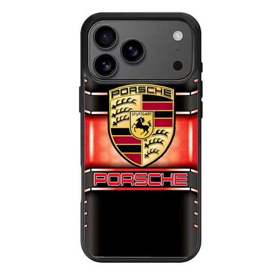 Porsche Black Logo iPhone 17 Pro Max Case
