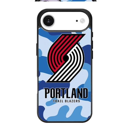 Portland Trail Blazers Blue Camo iPhone Air Case