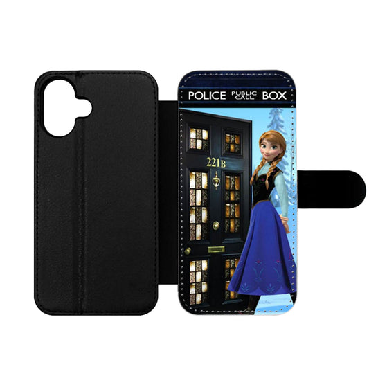 Princess Anna Frozen Tardis Wallet iPhone Case