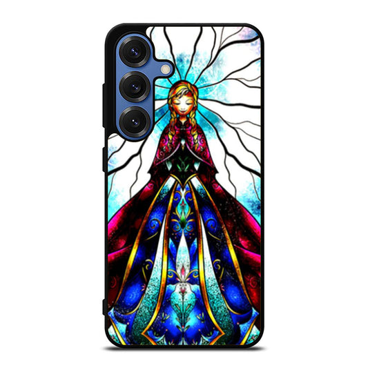 Princess Anna Stained Glass Samsung S25 Ultra Case