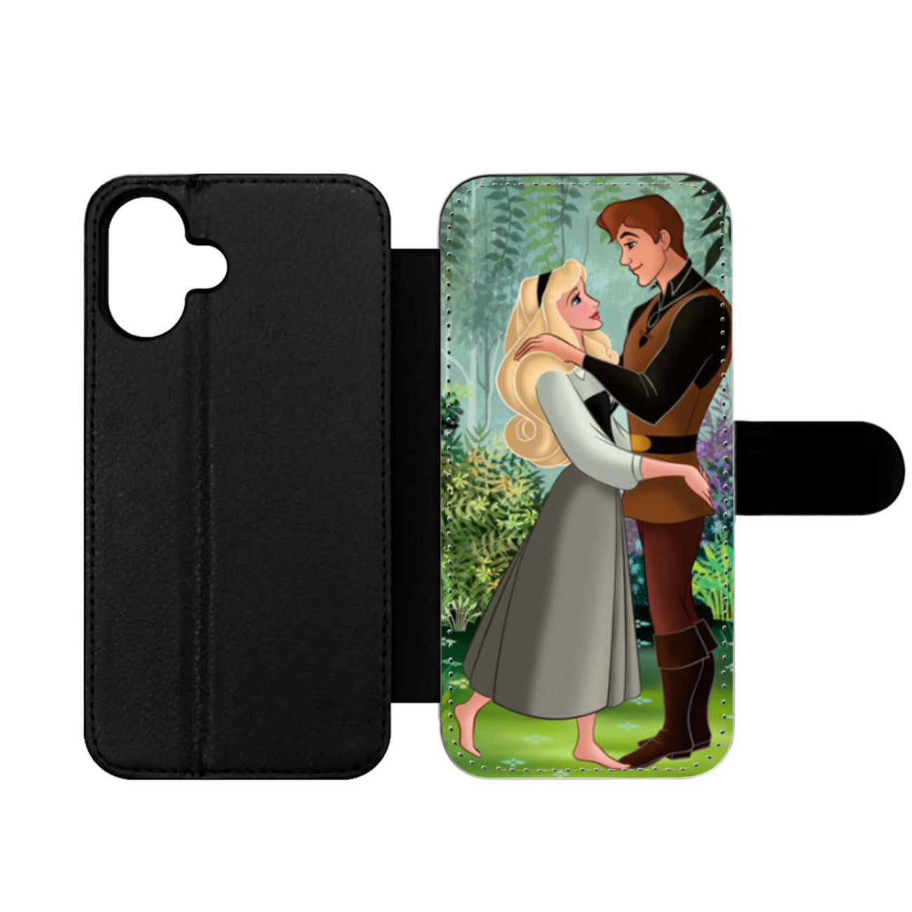 Princess Aurora Love Prince Phillip Wallet iPhone Case