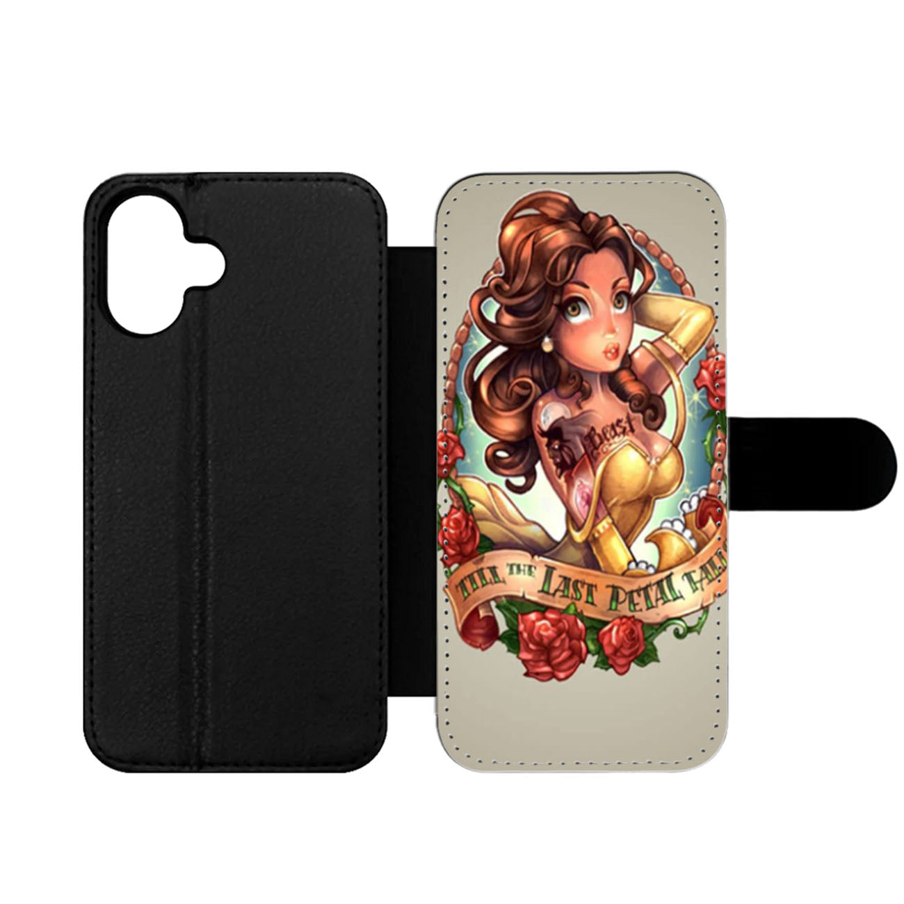 Princess Beauty Tattoo Wallet iPhone Case