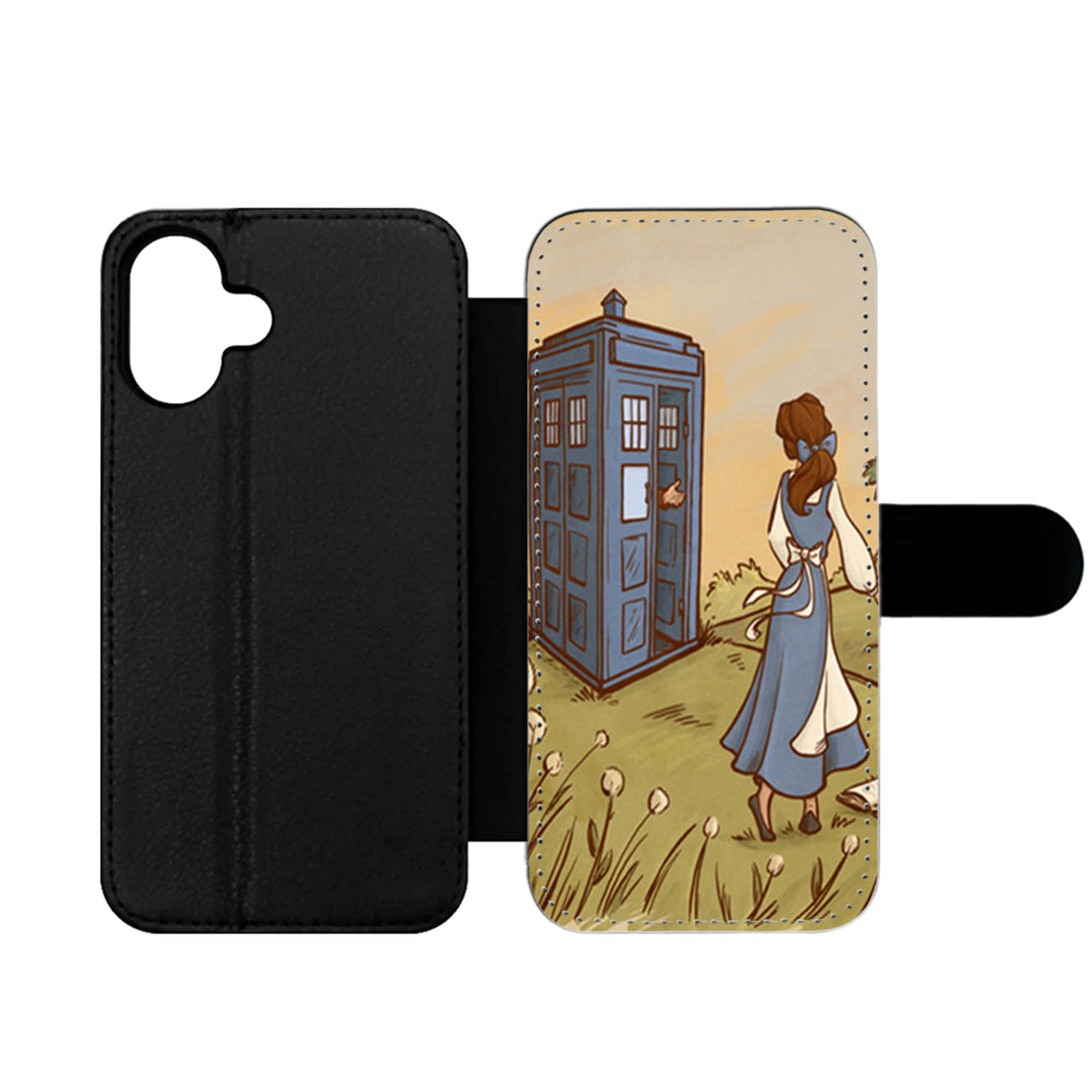 Princess Belle Tardis Wallet iPhone Case