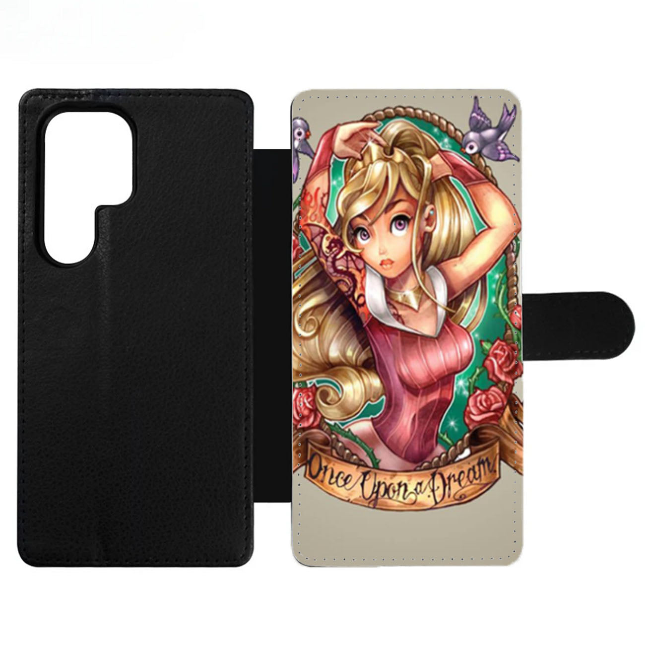 Princess Disney Tattoo Wallet Samsung Case