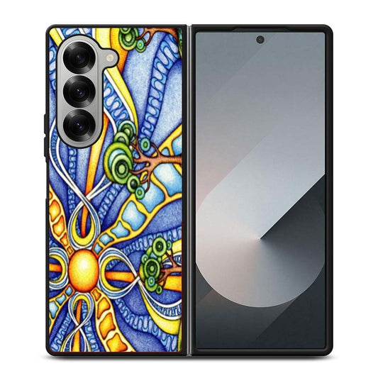 Psychedelic Nature Art Samsung Z Fold 6 Case