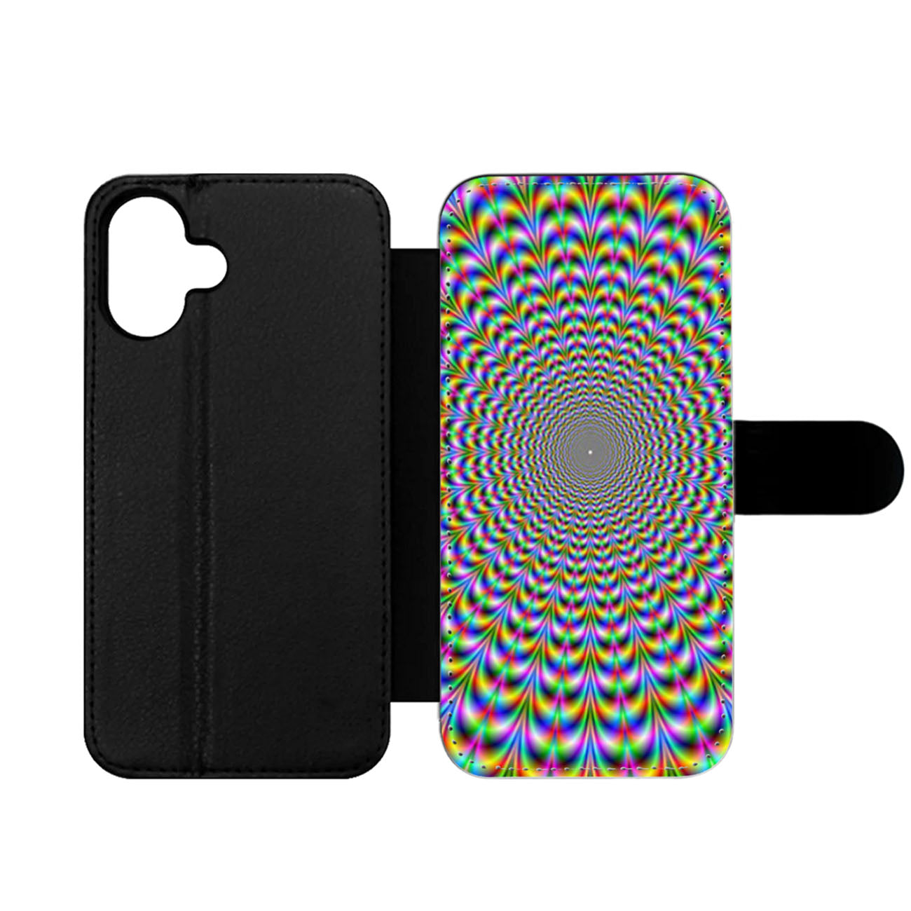 Psychedelic Spiral Wallet iPhone Case