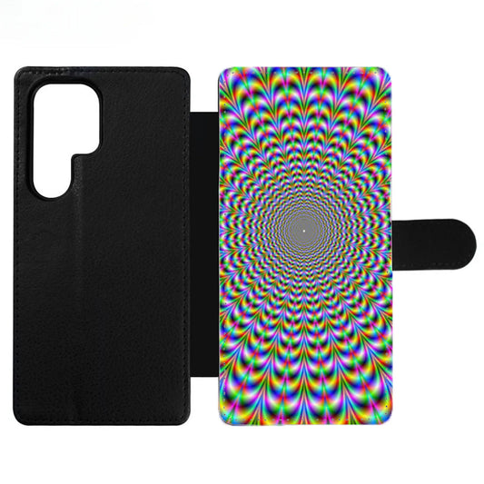 Psychedelic Spiral Wallet Samsung Case