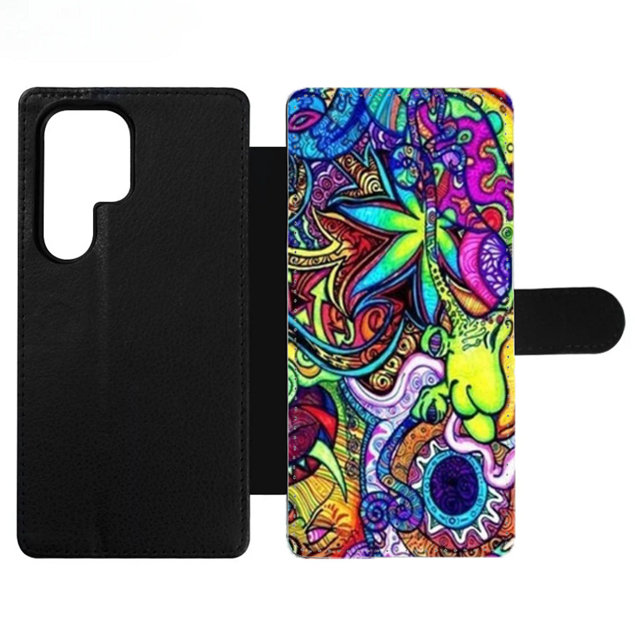 Psychedelic Trippy Art Wallet Samsung Case