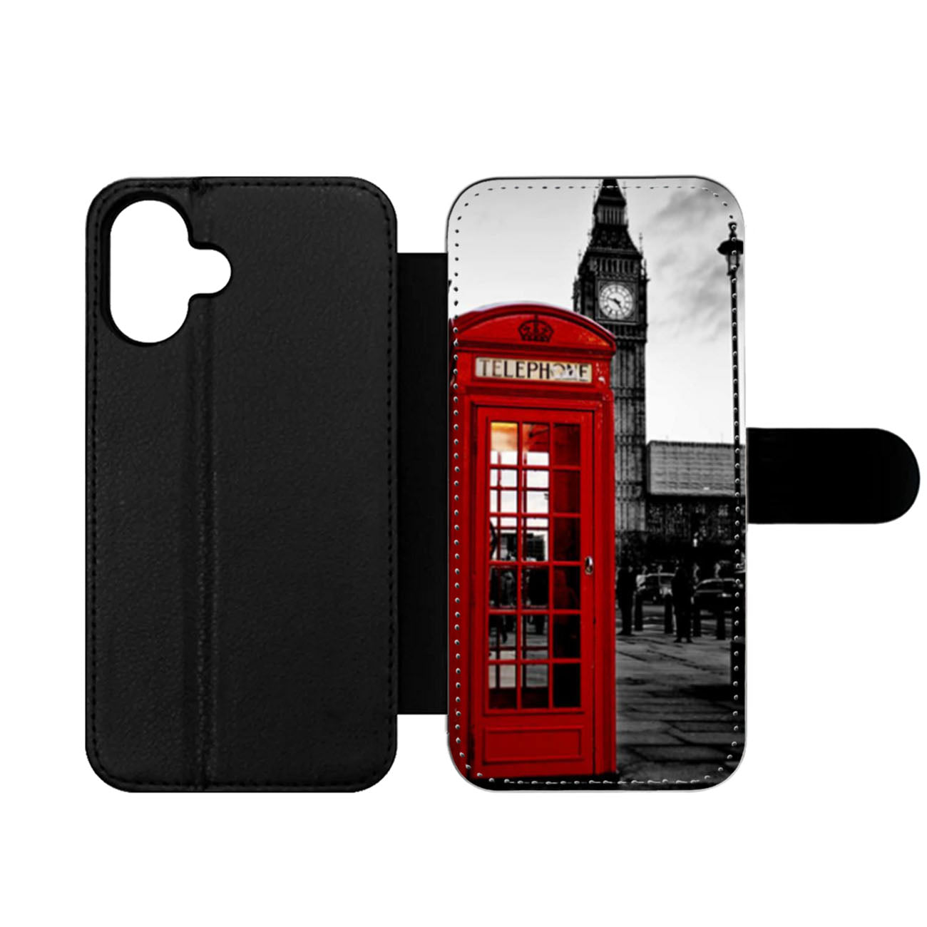 Public Red Telephone Box Big Ben London Wallet iPhone Case