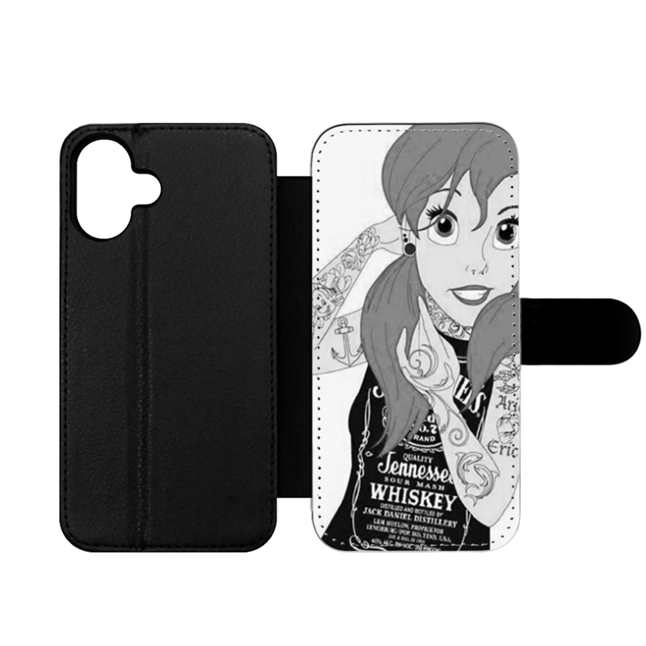 Punk Ariel Tattoo Wallet iPhone Case