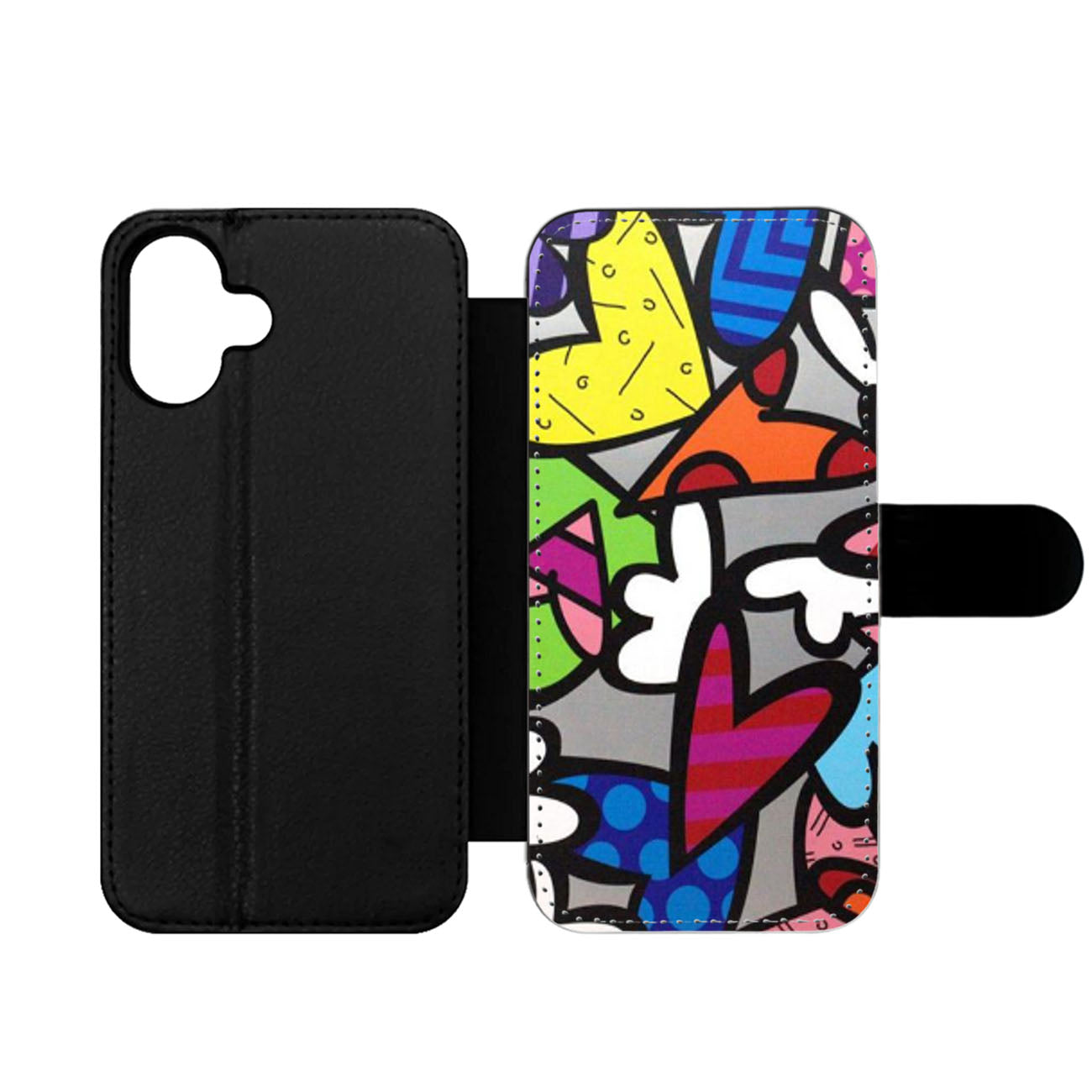 ROMERO BRITTO ABSTRACT LOVE Wallet iPhone Case