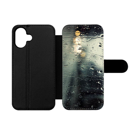 Rain Out Of The Window Wallet iPhone Case