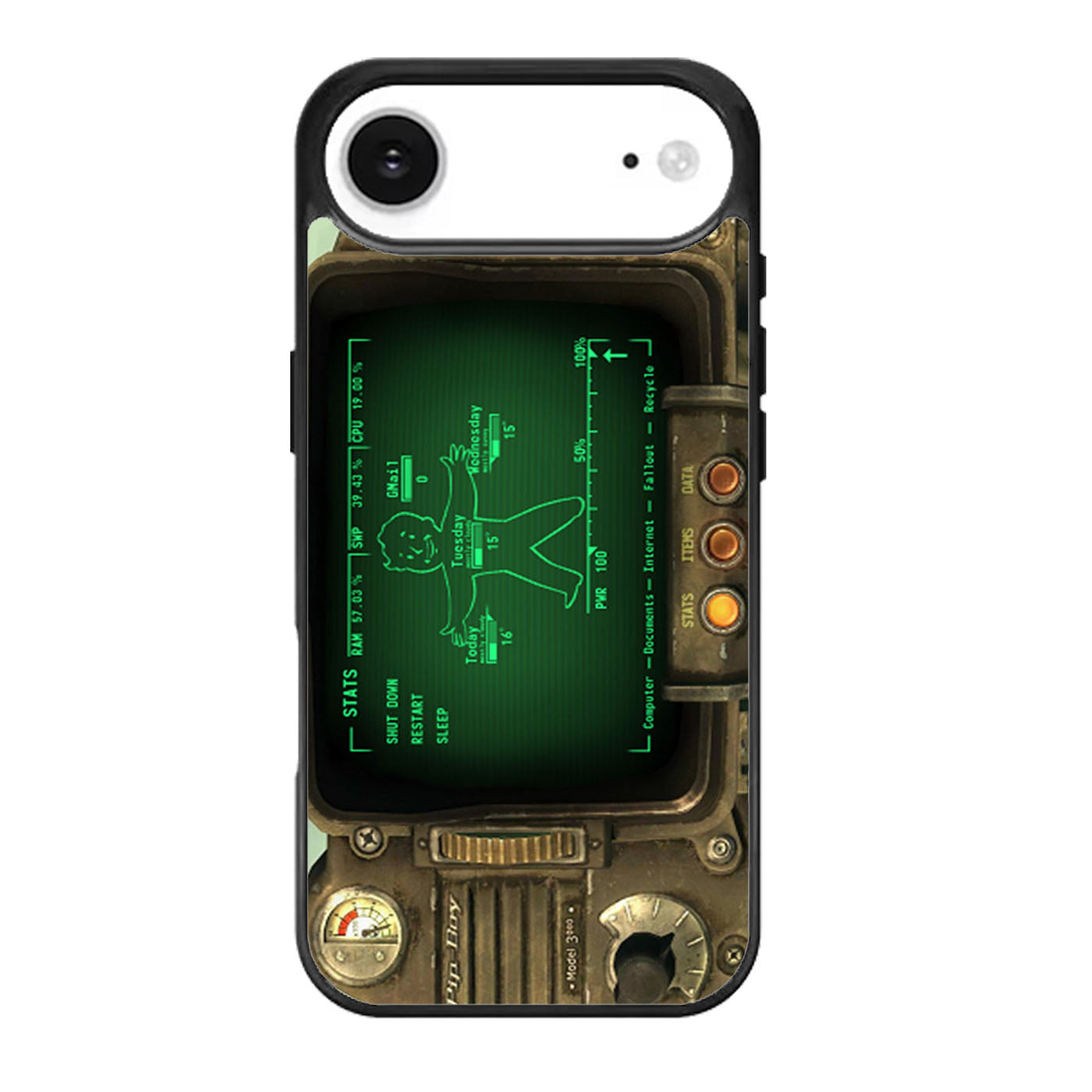 Rainmeter Fallout Pipboy iPhone Air Case