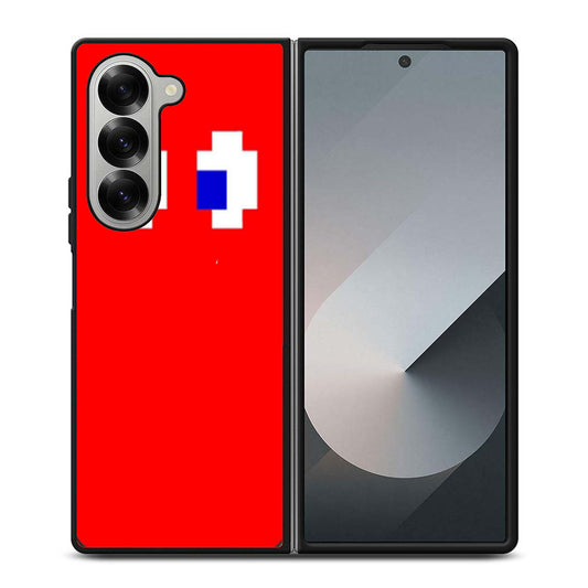 Red Pacman inspired Samsung Z Fold 6 Case