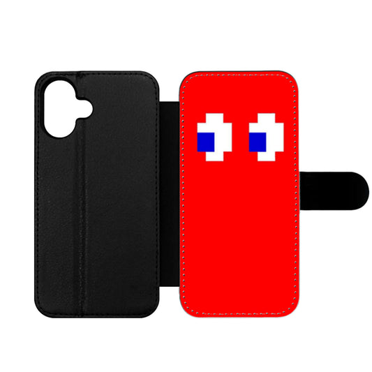 Red Pacman inspired Wallet iPhone Case