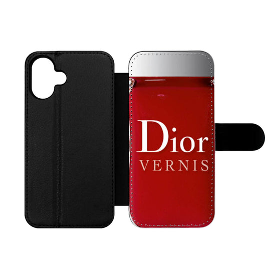 Red Vernis Nail Colour Wallet iPhone Case