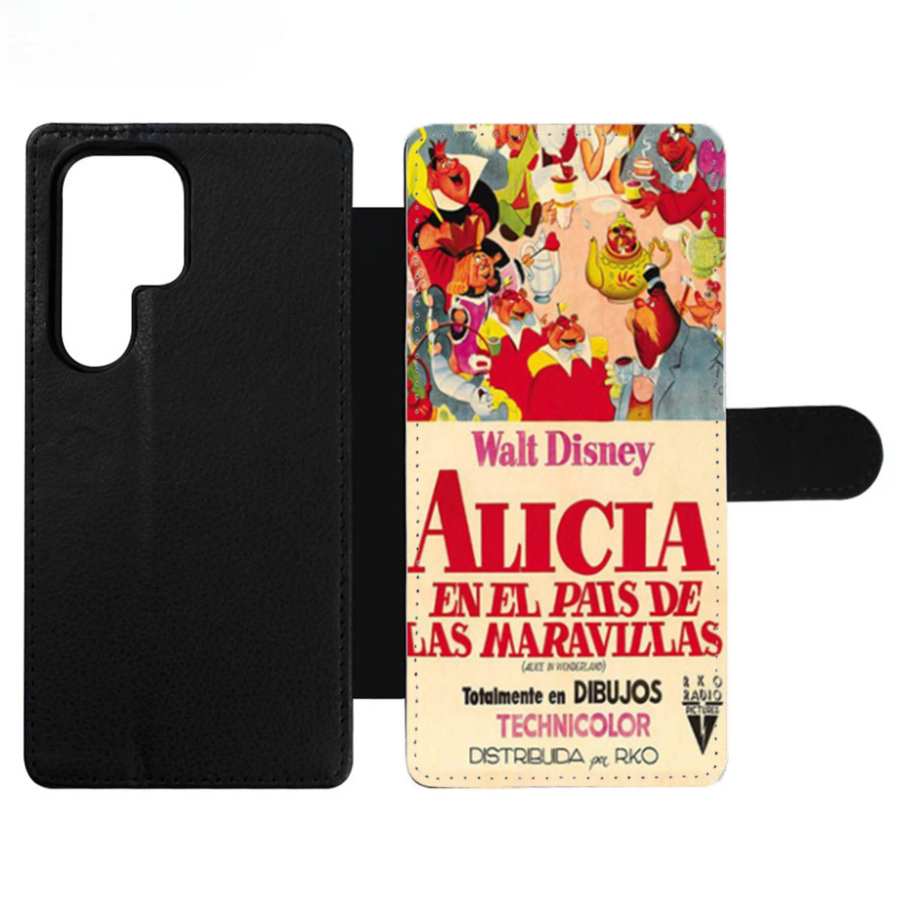 Retro Alice In Wonderland Poster Wallet Samsung Case
