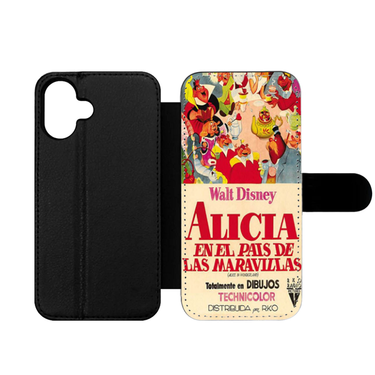 Retro Alice In Wonderland Poster Wallet iPhone Case