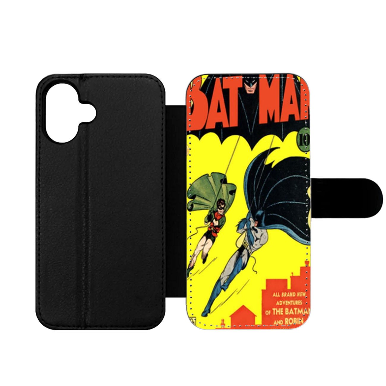 Retro Batman Comic Wallet iPhone Case