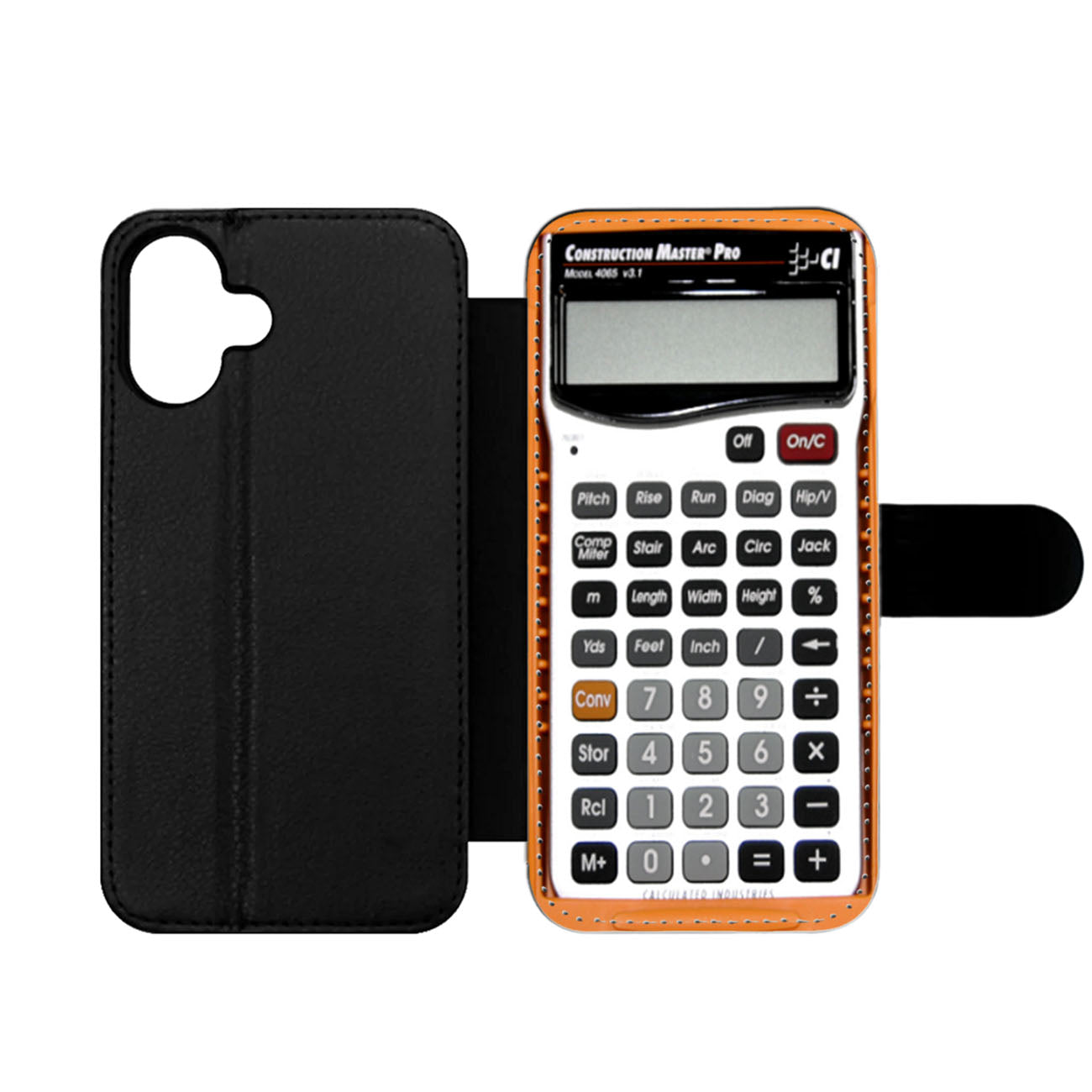 Retro Calculator Wallet iPhone Case