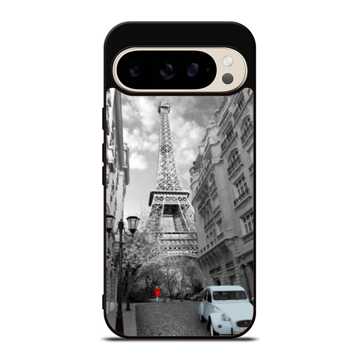 Retro French Eiffel Tower Paris Google Pixel 9 Pro Case
