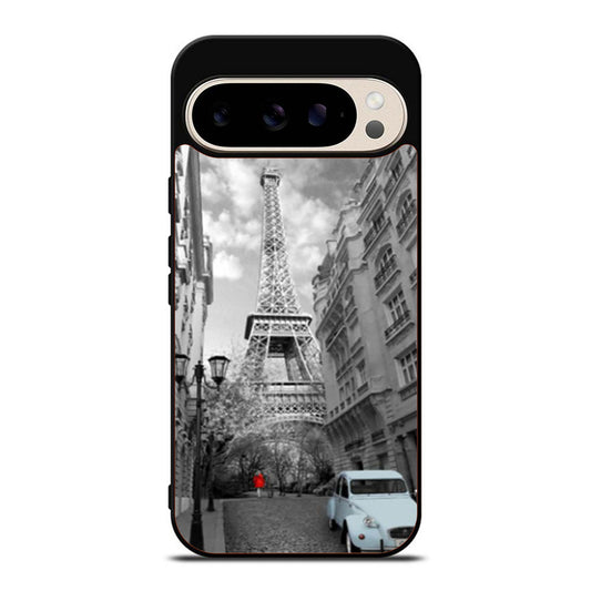 Retro French Eiffel Tower Paris Google Pixel 9 Pro Case