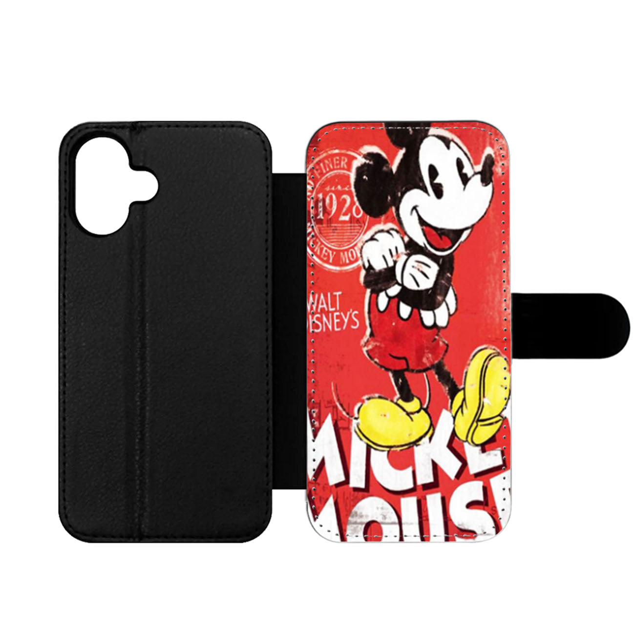 Retro Mickey Mouse Disneyland Wallet iPhone Case