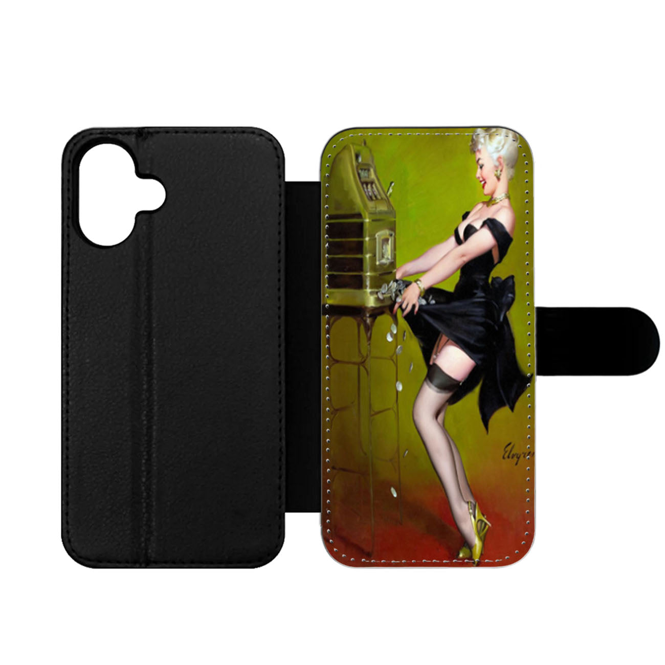 Retro Sexy Pin up Girl Gil Elvgren Pot Luck 1961 Wallet iPhone Case