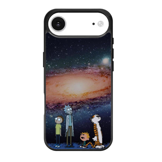 Rick Morty Calvin Hobbes Stargazing iPhone Air Case