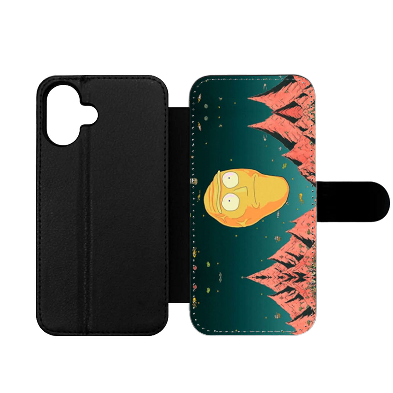 Rick and Morty Giant Head Cromulon Wallet iPhone Case