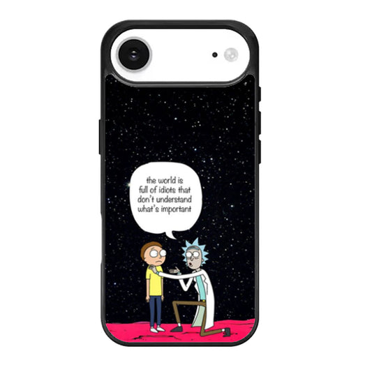 Rick and Morty Idiots Quote iPhone Air Case